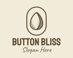 Simple Almond Nut logo design