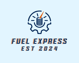 Fuel Gauge Industrial  logo design