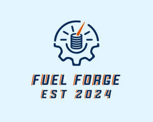 Fuel Gauge Industrial  logo design