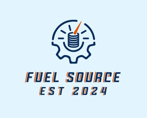 Fuel Gauge Industrial  logo design