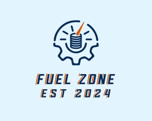 Fuel Gauge Industrial  logo design