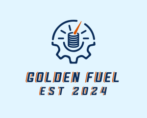 Fuel Gauge Industrial  logo design