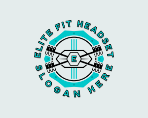 Barbell Fitness Weightlifting logo design