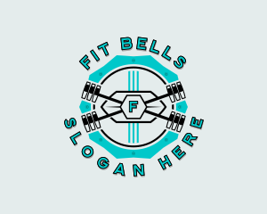 Barbell Fitness Weightlifting logo design