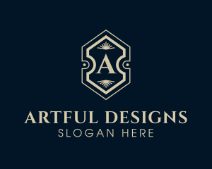 Hotel Interior Design Decor logo design