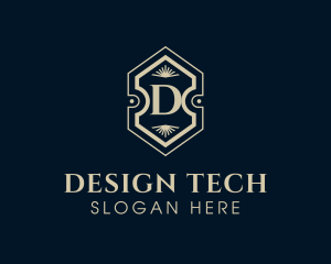 Hotel Interior Design Decor logo design