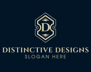 Hotel Interior Design Decor logo design