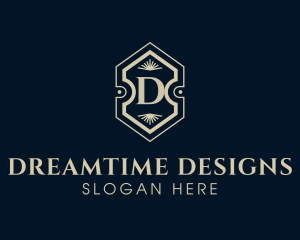 Hotel Interior Design Decor logo design