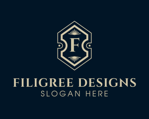 Hotel Interior Design Decor logo design