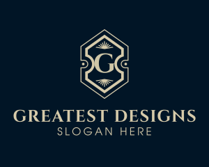 Hotel Interior Design Decor logo design