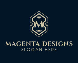 Hotel Interior Design Decor logo design