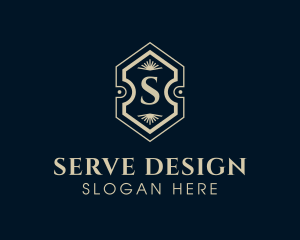 Hotel Interior Design Decor logo design