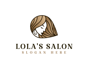 Lady Hair Salon logo design