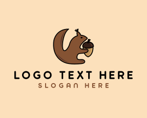 Acorn Squirrel Animal  logo