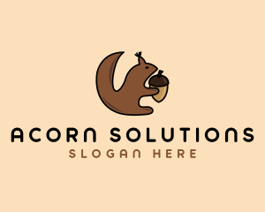 Acorn Squirrel Animal  logo