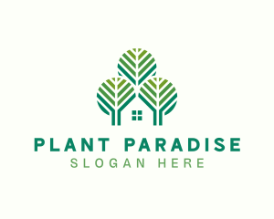 Environmental Tree Plant logo design