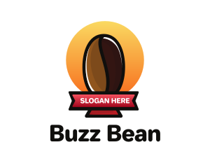 Coffee Bean Trophy logo design