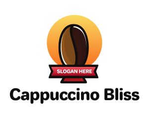 Coffee Bean Trophy logo design