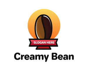 Coffee Bean Trophy logo design