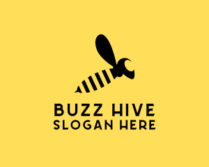 Bee Insect Hornet logo design