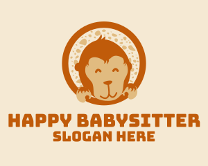 Happy Baby Monkey  logo design