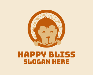 Happy Baby Monkey  logo design