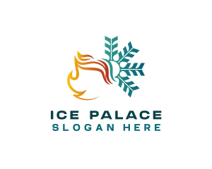 HVAC Ice Fire logo