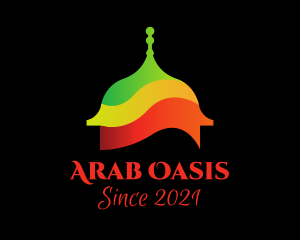 Multicolor Muslim Temple  logo design