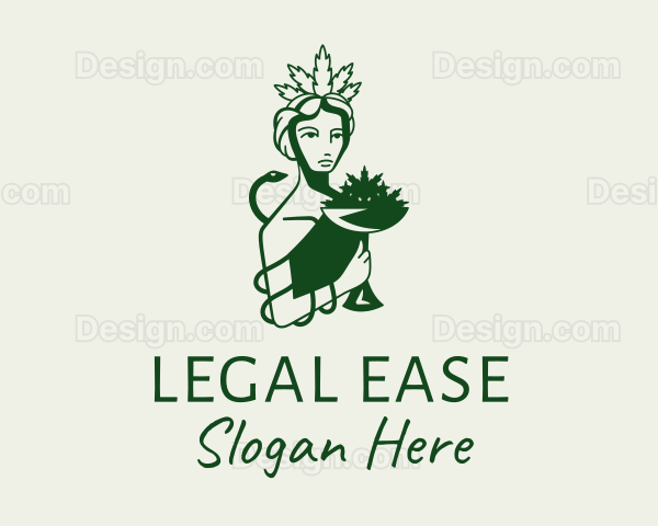 Marijuana Dealer Lady Logo