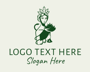 Marijuana Dealer Lady logo