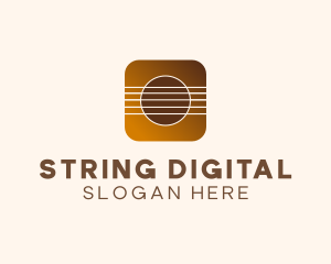 Music Strings Application logo design