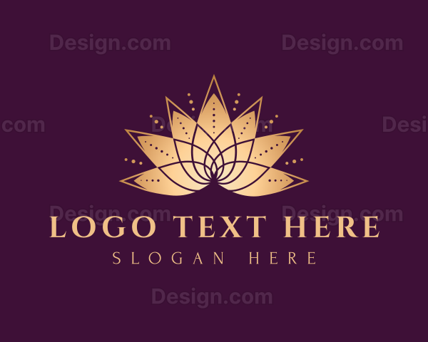 Gold Lotus Meditation Logo