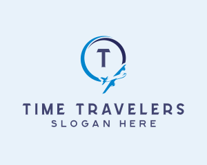 Airplane Vacation Travel  logo design