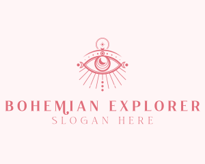 Bohemian Eye Star logo design