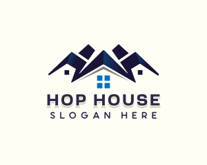 Residential House Roof logo design