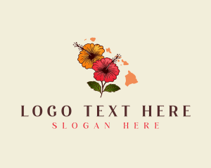 Hawaii Hibiscus Flower logo