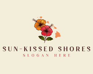 Hawaii Hibiscus Flower logo