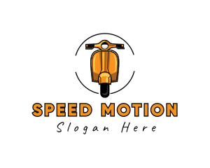 Retro Motorcycle Scooter logo design