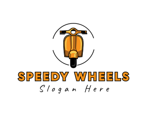 Retro Motorcycle Scooter logo