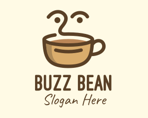 Brown Coffee Face logo design