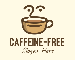 Brown Coffee Face logo design