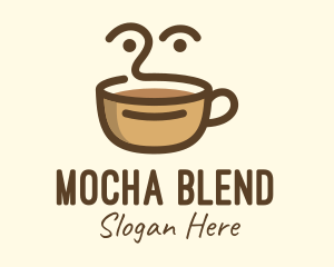 Brown Coffee Face logo design