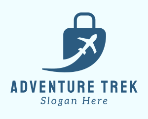 Luggage Airplane Travel logo