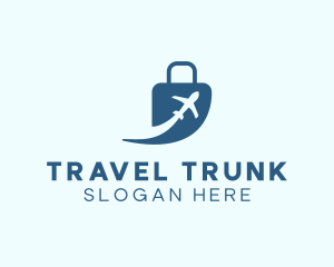 Luggage Airplane Travel logo