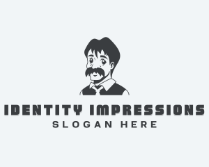 Anime Man Character logo