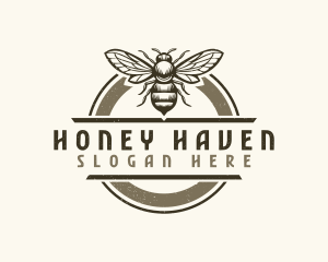 Honey Flying Bee logo design