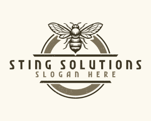 Honey Flying Bee logo design