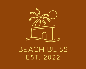 Beach Resort Vacation  logo design