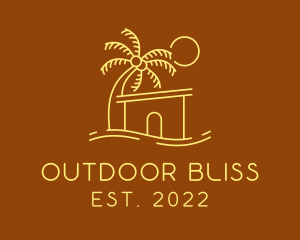 Beach Resort Vacation  logo design