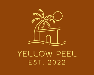 Beach Resort Vacation  logo design